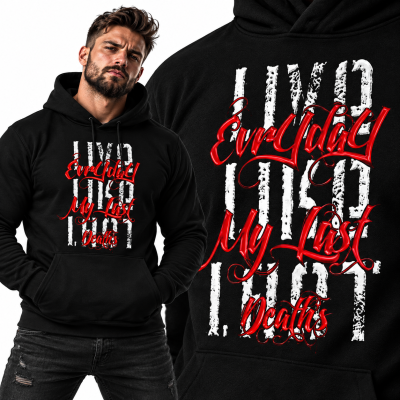 BLUZA ŚMIESZNA  Z KAPTUREM LIVE LIKE